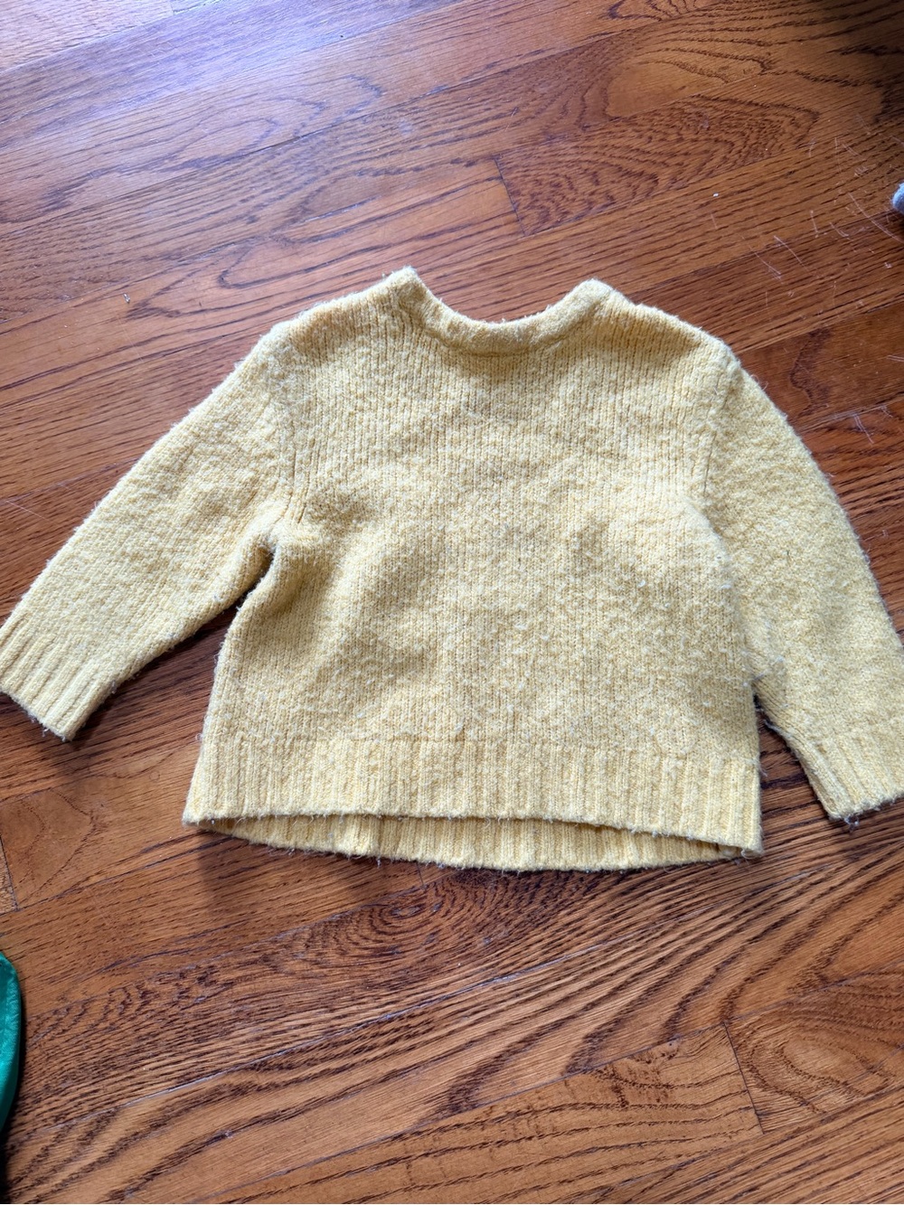 Zara Kids Soft Yellow Crewneck Sweater